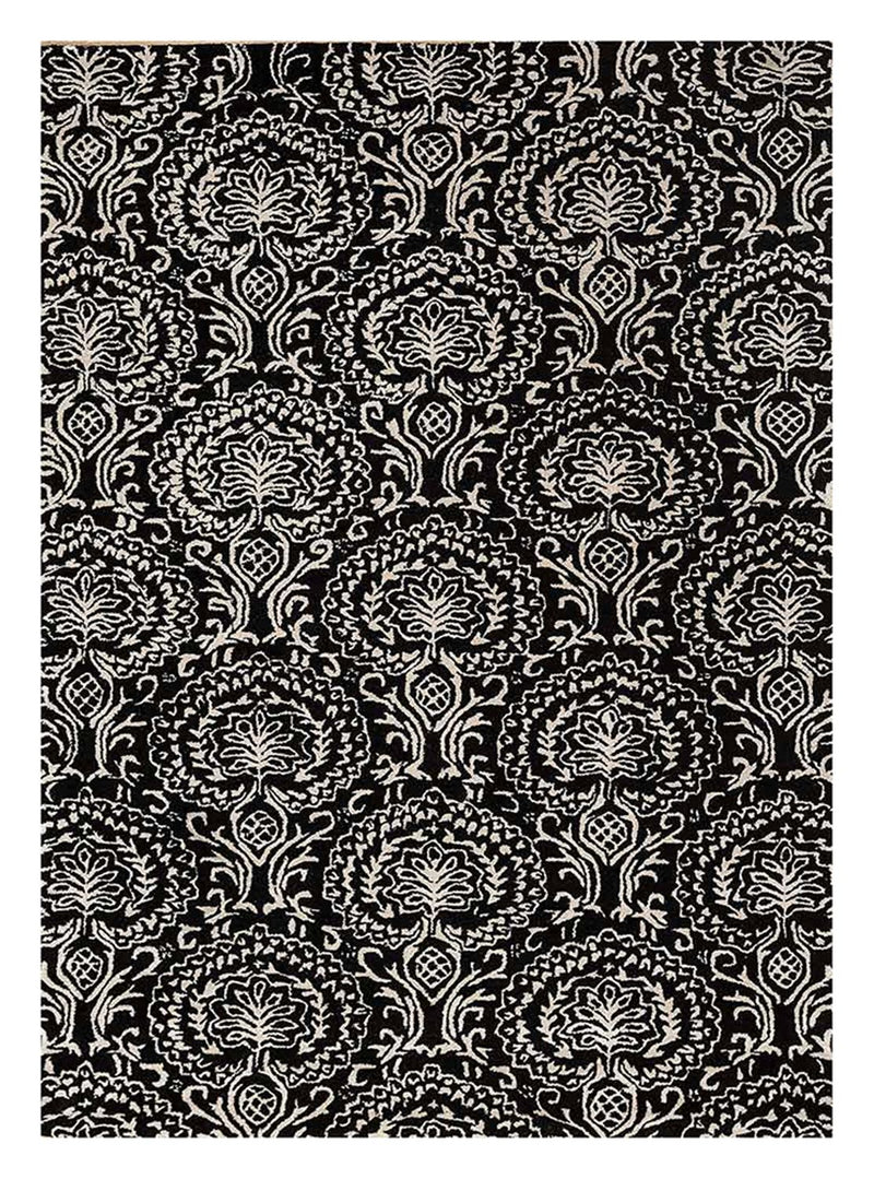 Wool Rug - 240 x 150 cm - black and white