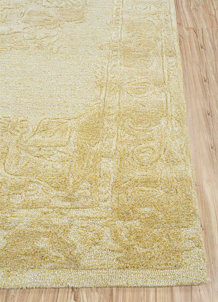 Wollteppich - 270 x 180 cm - gold