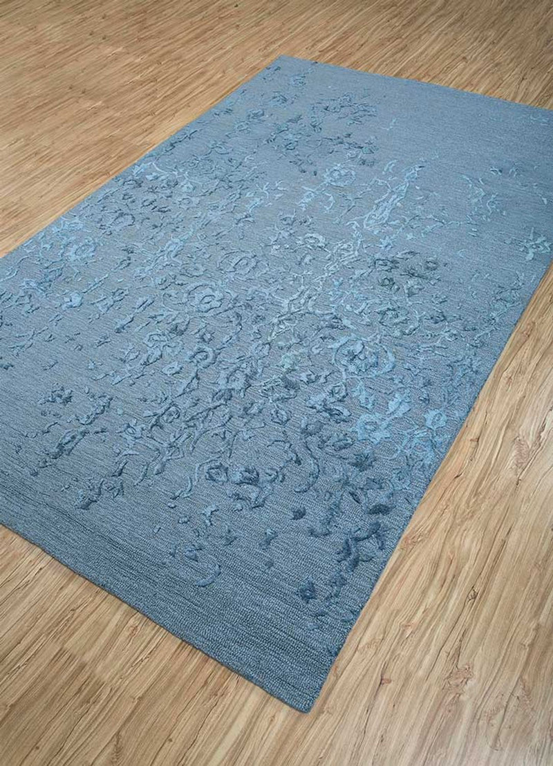 Wool Rug - 270 x 180 cm - blue