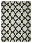 Wool Rug - 240 x 150 cm - black and white