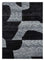 Wool Rug - 270 x 180 cm - black and white