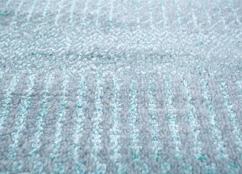 Wool Rug - 300 x 240 cm - light blue