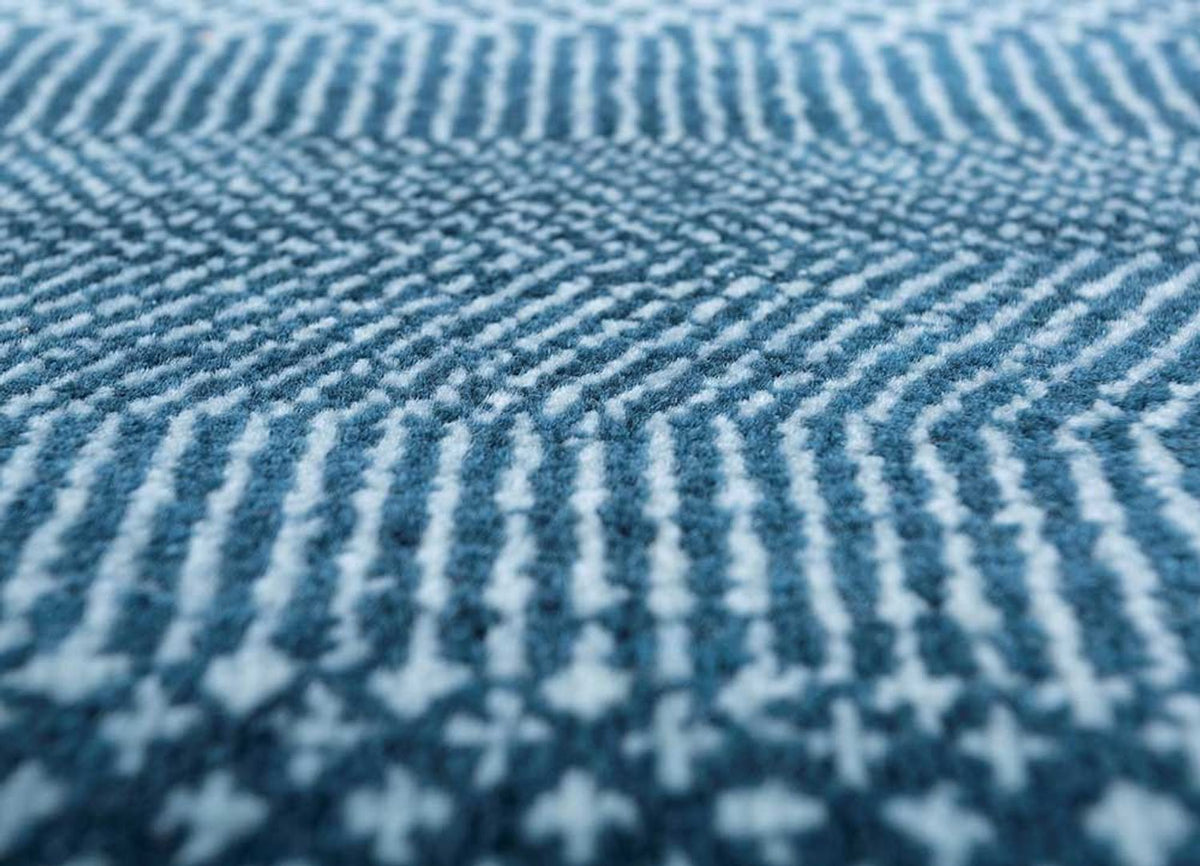 Wool Rug - 360 x 270 cm - dark blue