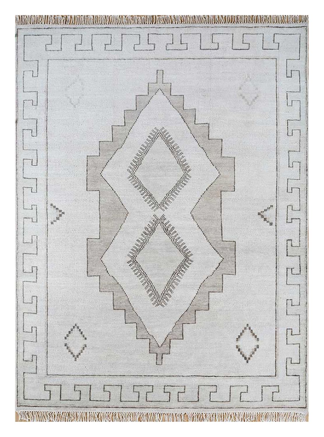 Wool Rug - 300 x 240 cm - light grey