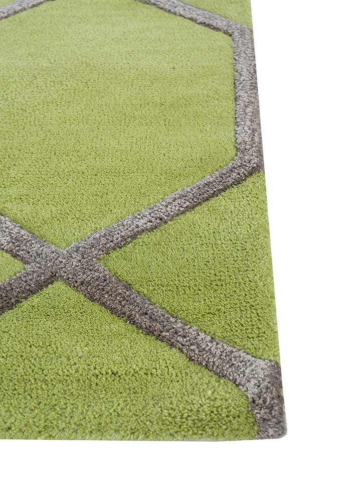 Wool Rug - 165 x 105 cm - light green
