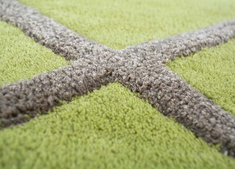 Wool Rug - 165 x 105 cm - light green