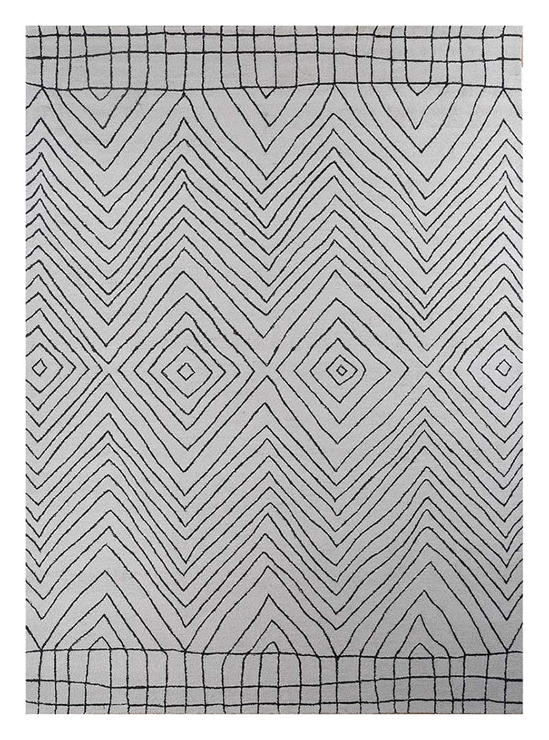 Wool Rug - 330 x 240 cm - light grey