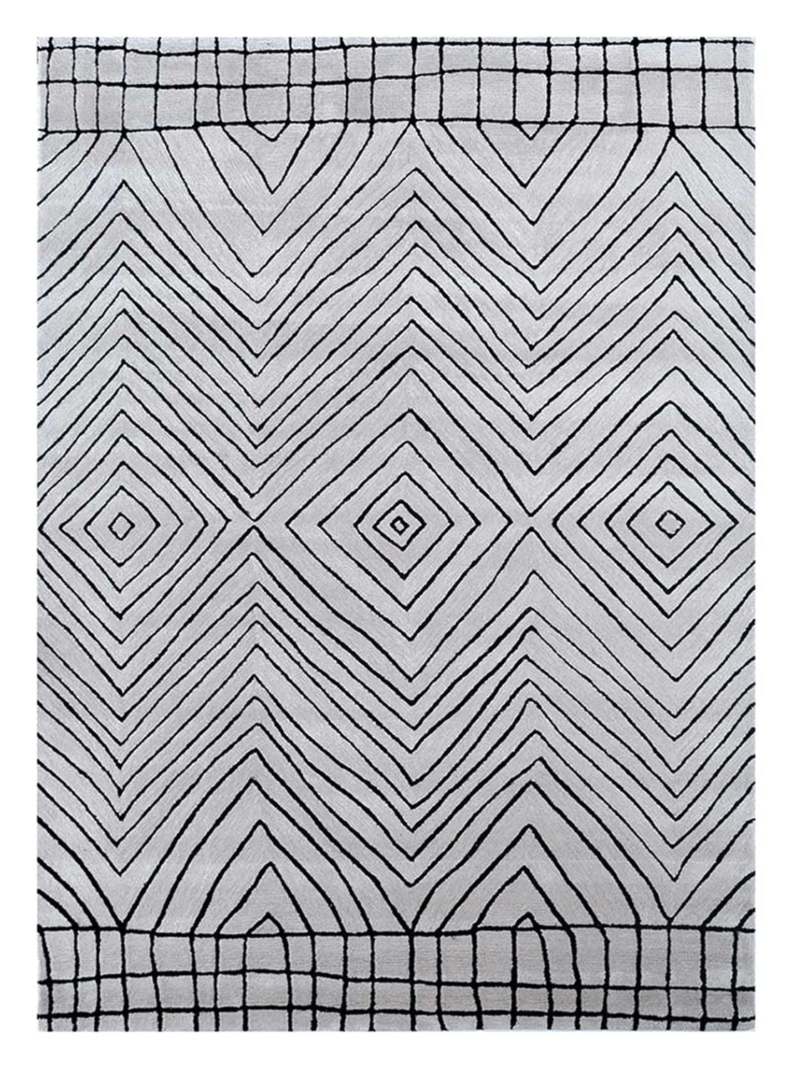 Wool Rug - 330 x 240 cm - light grey