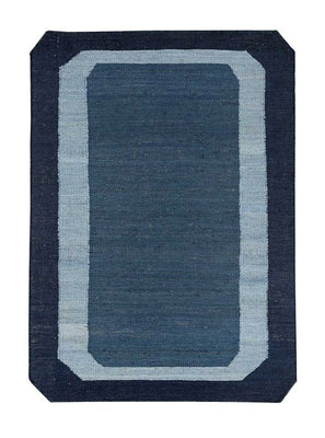 Sisal Rug other shape  - 270 x 180 cm - blue