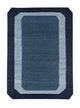 Juteteppich sonderform  - 270 x 180 cm - blau