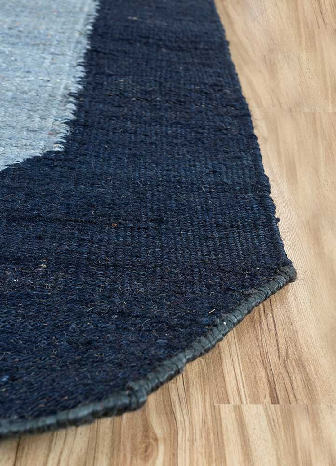 Sisal Rug other shape  - 270 x 180 cm - blue