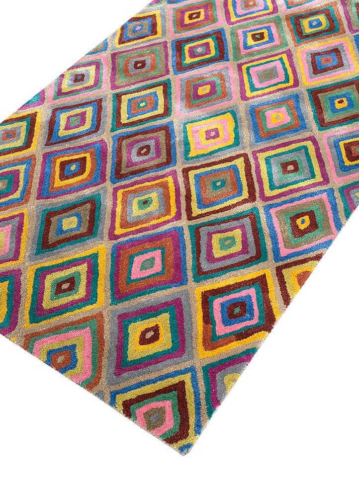 Wool Rug - 165 x 105 cm - gold