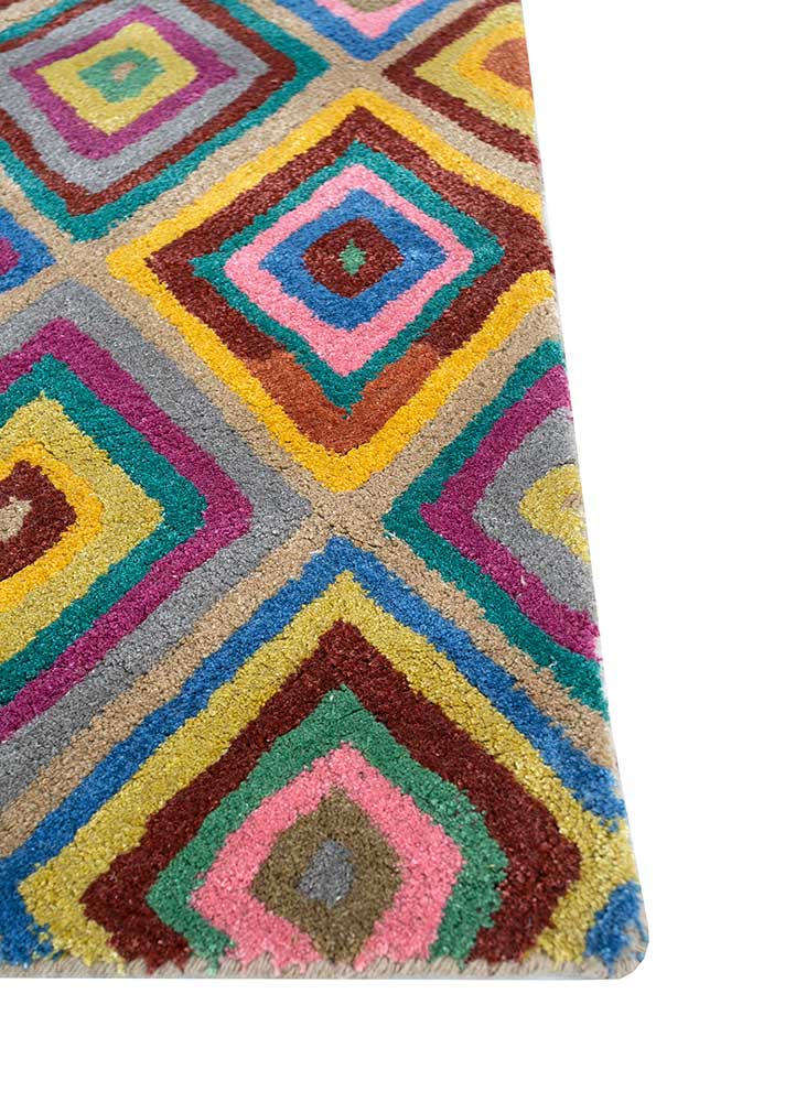 Wool Rug - 165 x 105 cm - gold