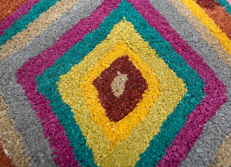 Wool Rug - 165 x 105 cm - gold