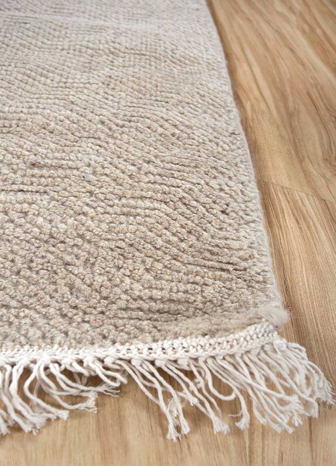 Wollteppich - 270 x 180 cm - creme