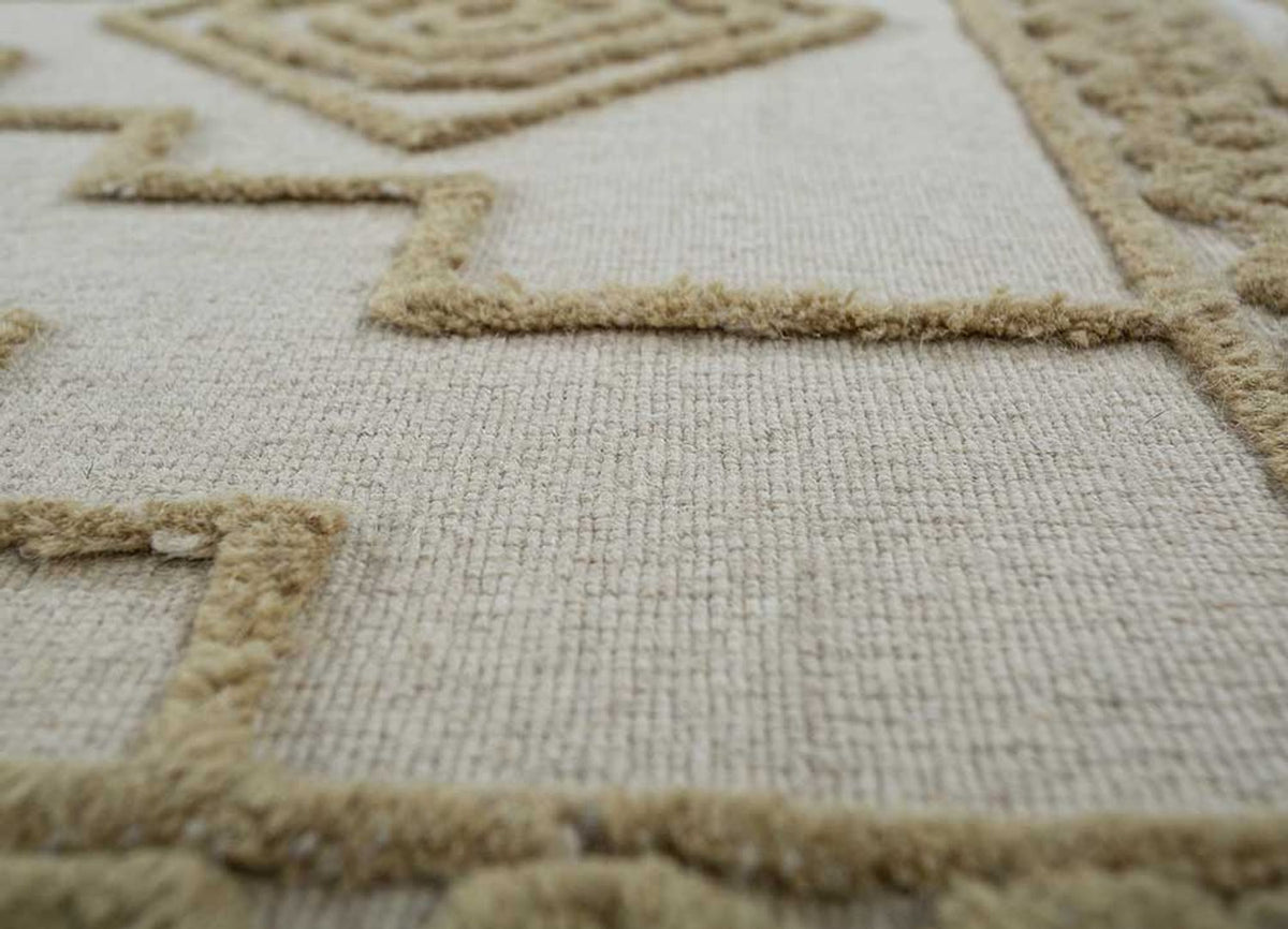 Wool Rug - 270 x 180 cm - cream
