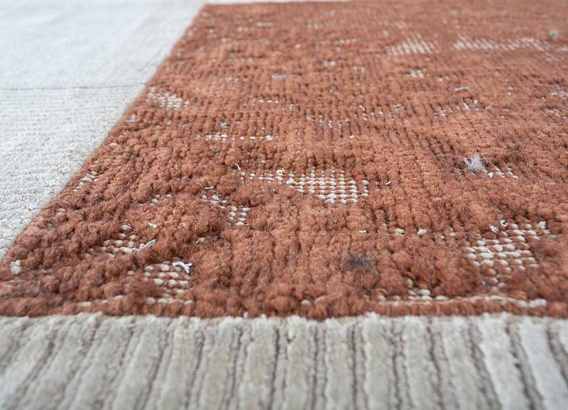 Wool Rug other shape  - 180 x 150 cm - cream