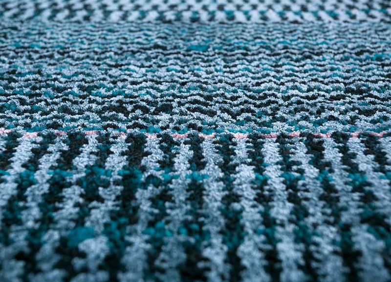 Wool Rug - 270 x 180 cm - dark blue