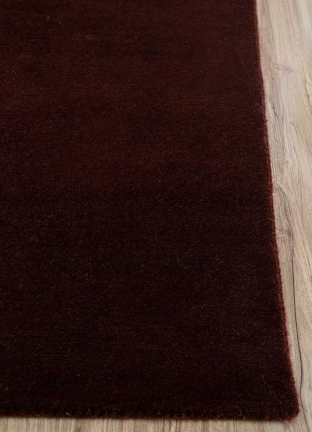 Wollteppich - 300 x 240 cm - weinrot