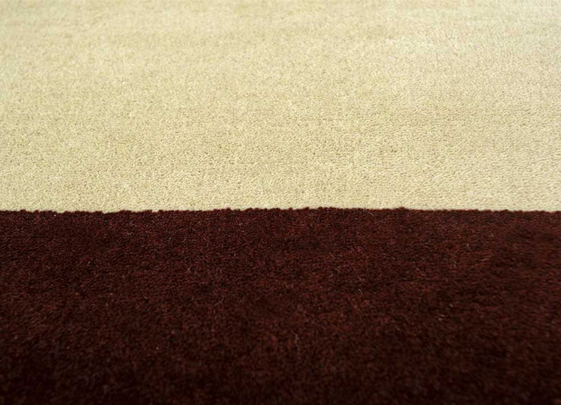 Wool Rug - 300 x 240 cm - wine red