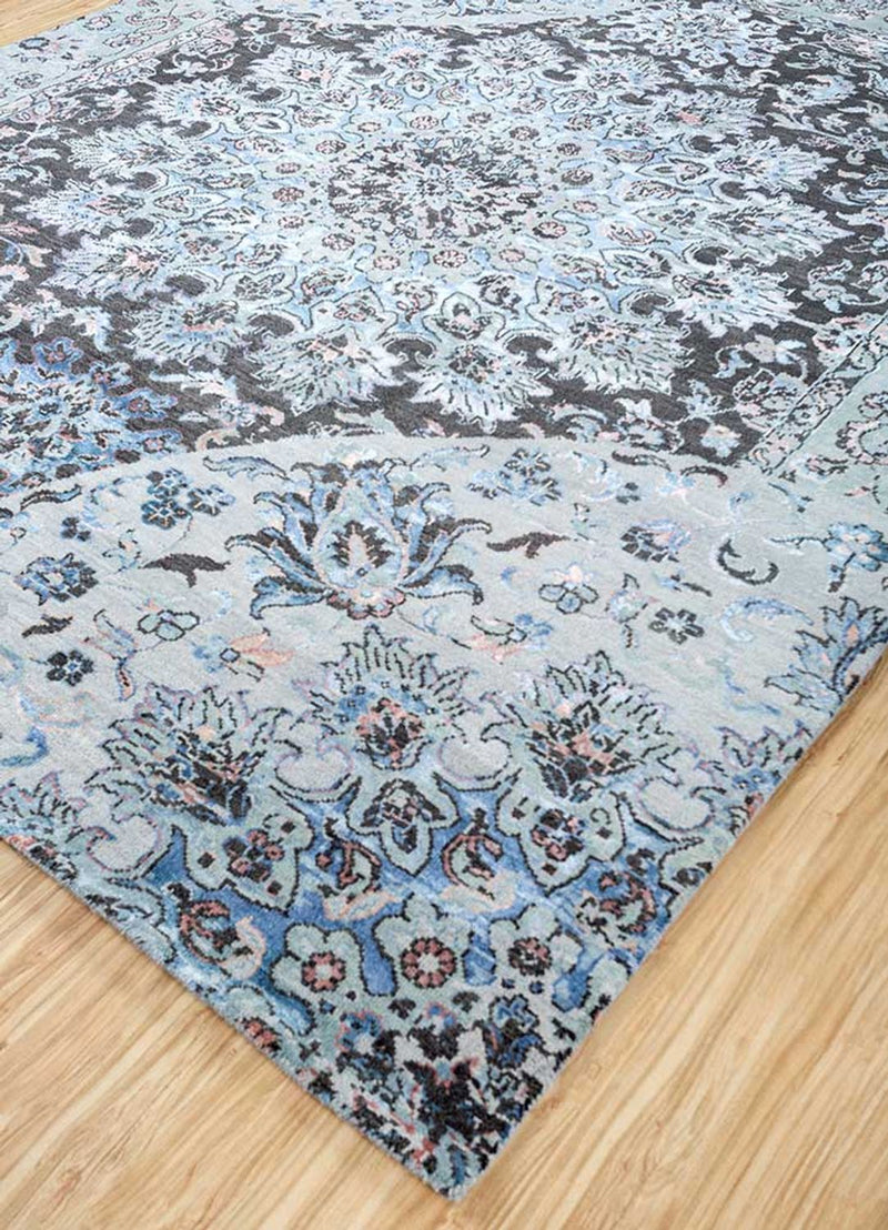 Wool Rug - 300 x 240 cm - sky blue
