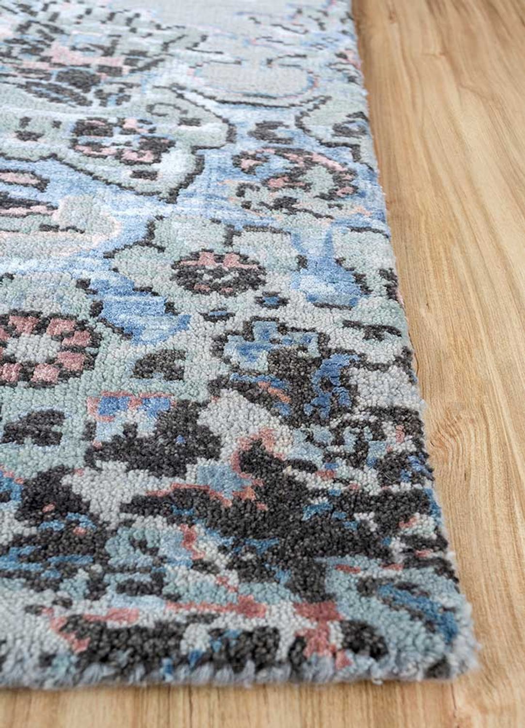 Wool Rug - 300 x 240 cm - sky blue