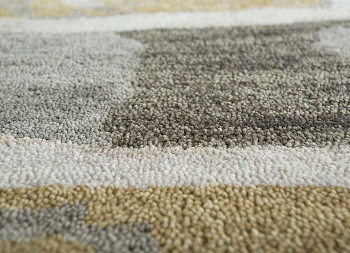 Wool Rug - 270 x 180 cm - gold