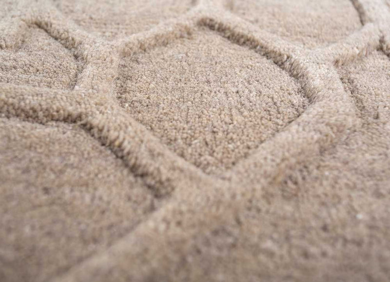 Wool Rug - 270 x 180 cm - dark beige