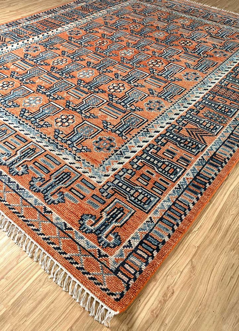 Wool Rug - 300 x 240 cm - light red