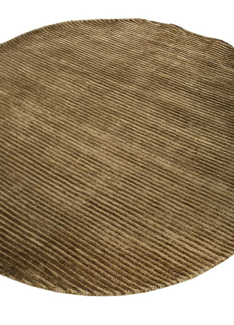 Wool Rug other shape  - 210 x 165 cm - dark beige