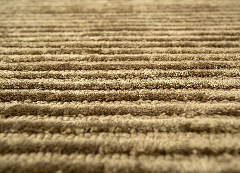 Wool Rug other shape  - 210 x 165 cm - dark beige