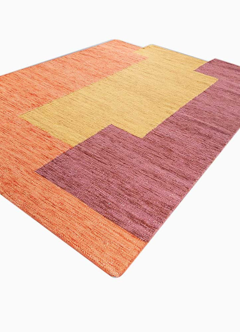 Wool Rug other shape  - 270 x 180 cm - orange