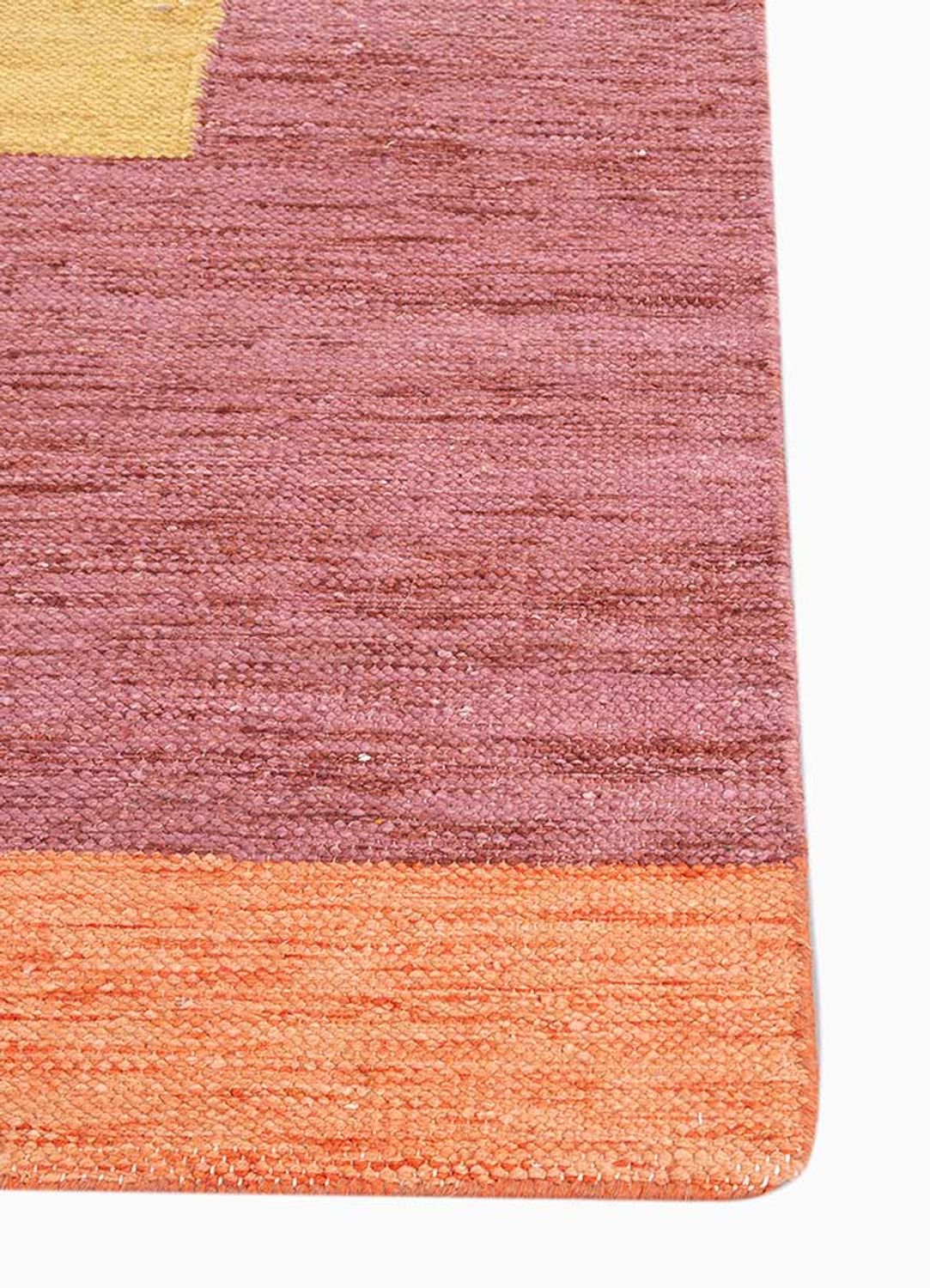 Wool Rug other shape  - 270 x 180 cm - orange
