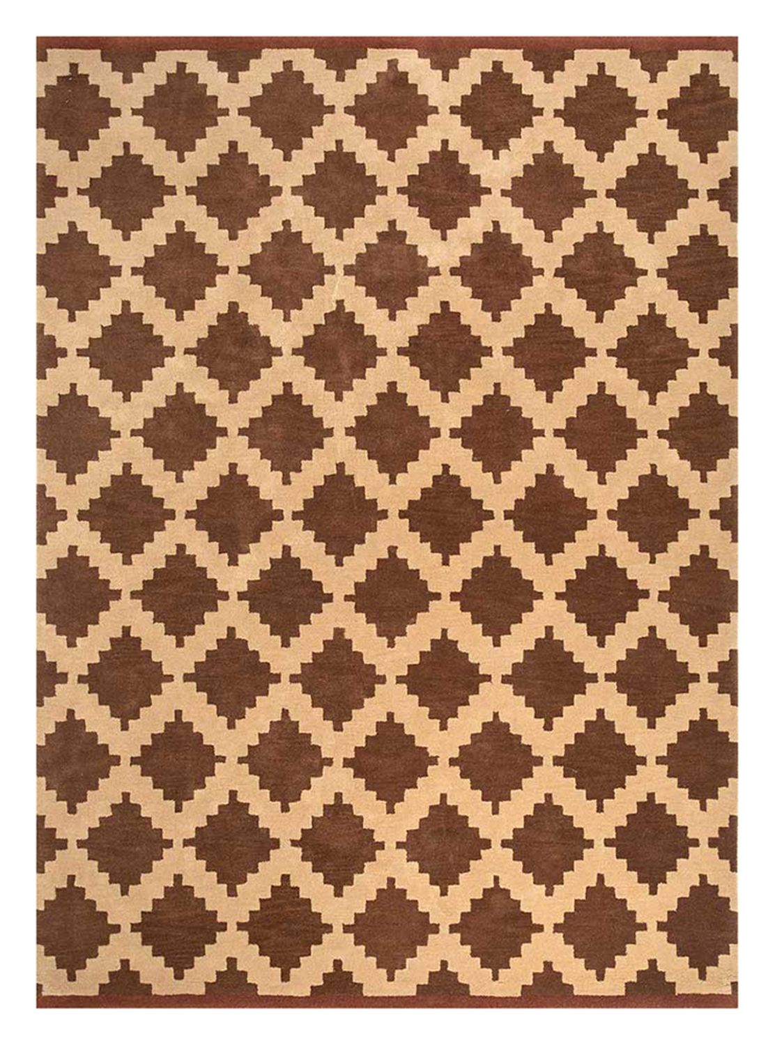 Wool Rug - 270 x 210 cm - brown