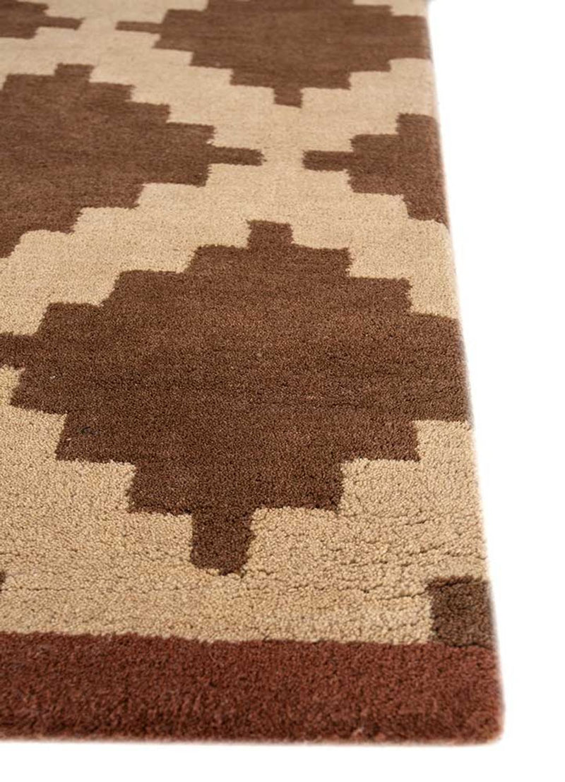 Wool Rug - 270 x 210 cm - brown