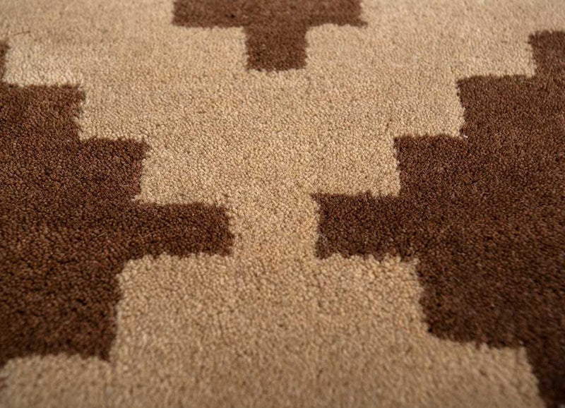 Wool Rug - 270 x 210 cm - brown