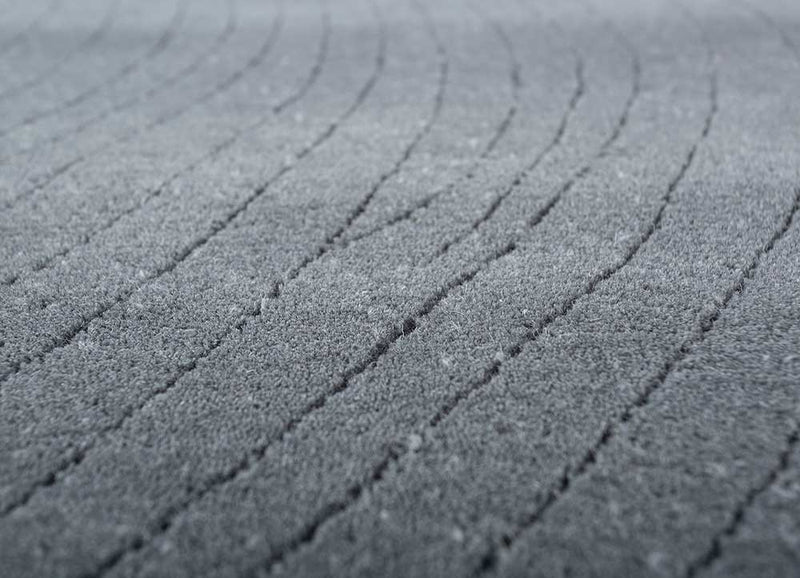 Wool Rug - 233 x 165 cm - dark grey