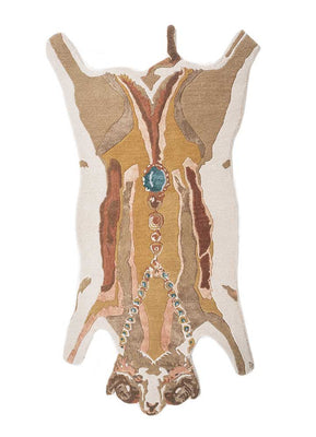 Children's Rug other shape  - 153 x 90 cm - cream