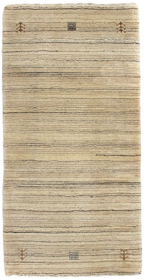 Wool Rug - 124 x 63 cm - natural