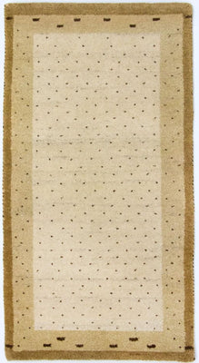 Gabbeh Rug - Indus - 136 x 72 cm - beige