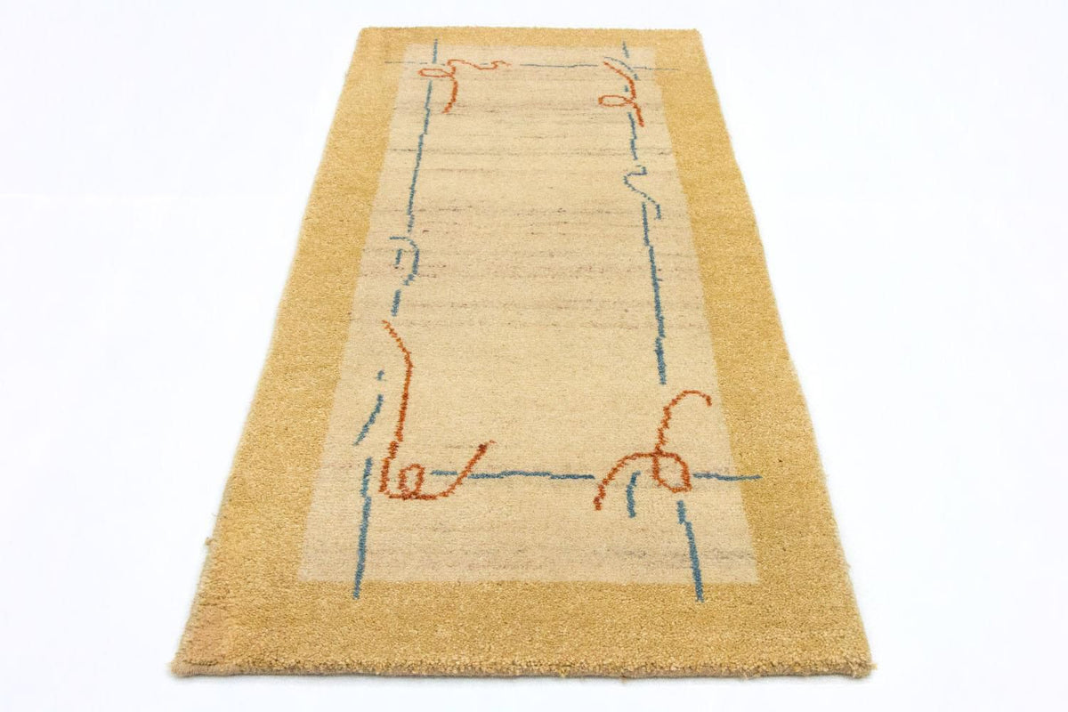 Gabbeh Rug - Indus - 140 x 70 cm - beige