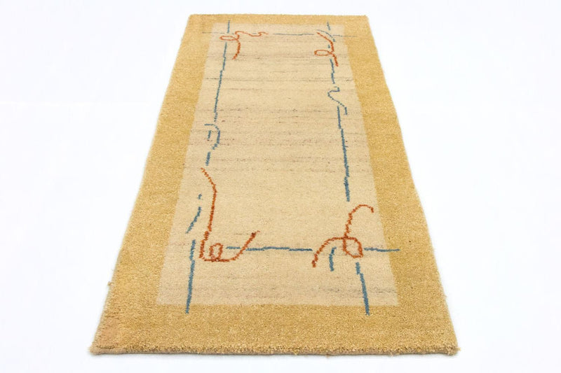 Gabbeh Rug - Indus - 140 x 70 cm - beige