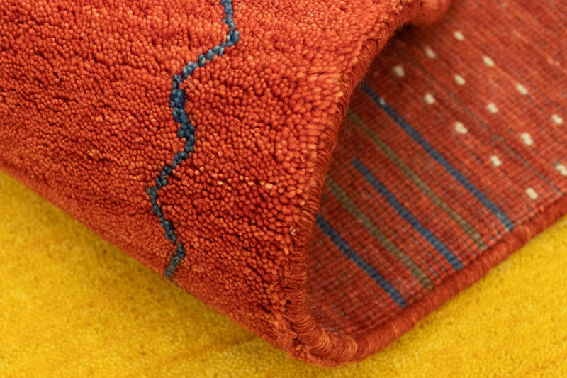 Indo Gabbeh Rug 250x300cm - Wool Rug - gold