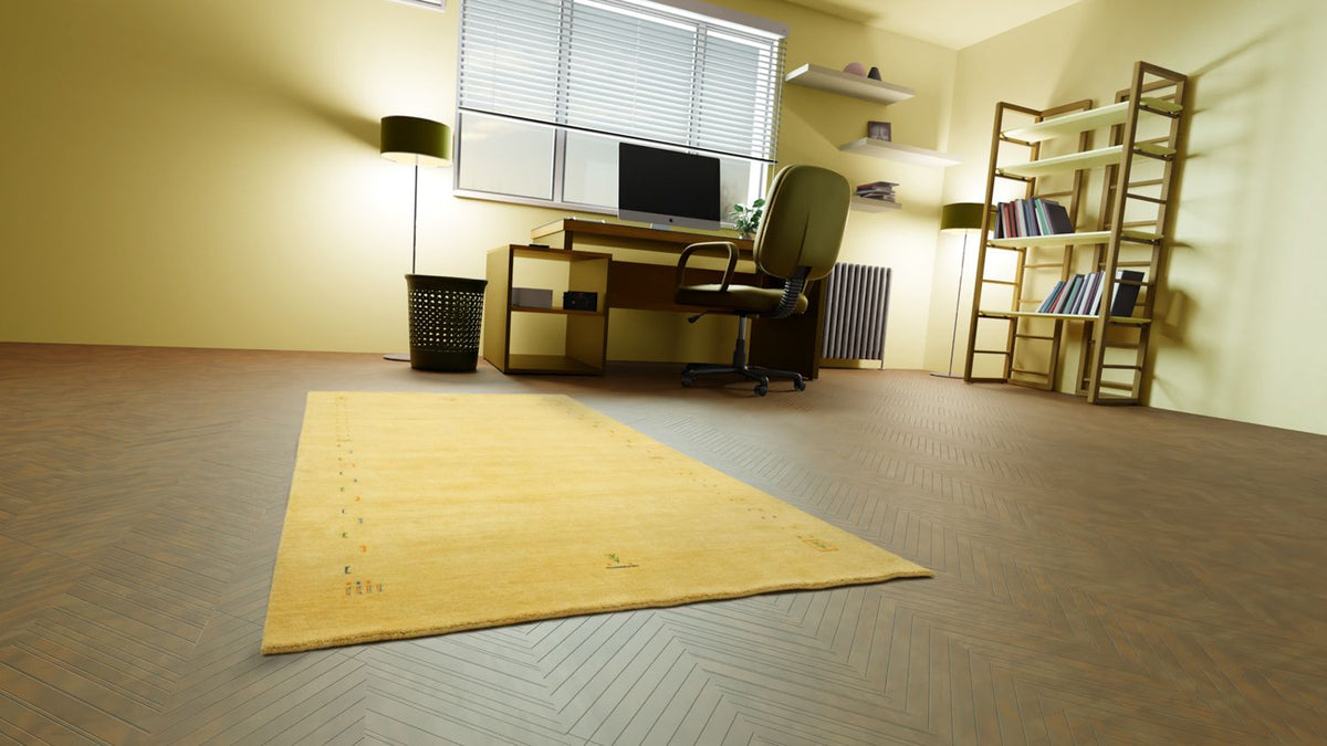 Gabbeh Rug - Indus - 250 x 200 cm - gold