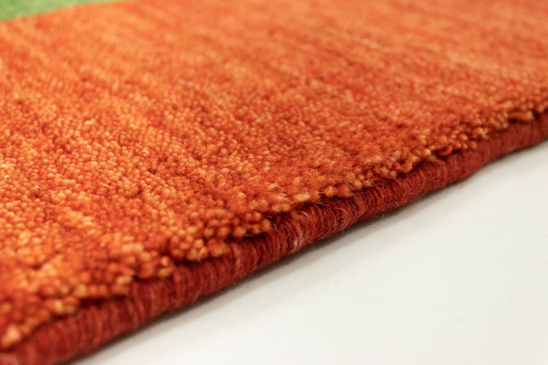 Runner Gabbeh Rug - Indus - 200 x 80 cm - green