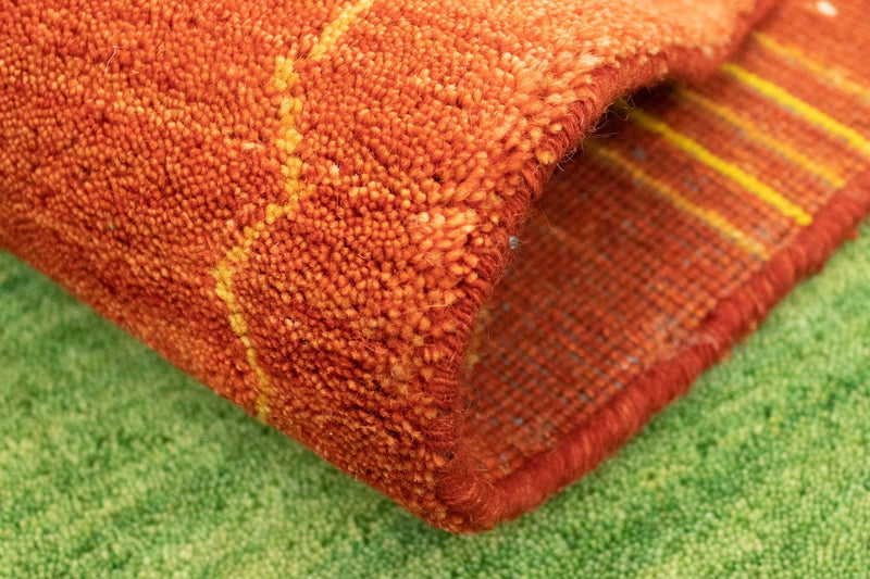 Runner Gabbeh Rug - Indus - 200 x 80 cm - green