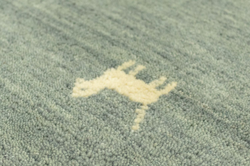 Runner Gabbeh Rug - Indus - 200 x 80 cm - grey