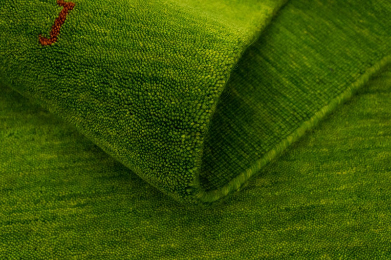 Runner Gabbeh Rug - Indus - 240 x 80 cm - green