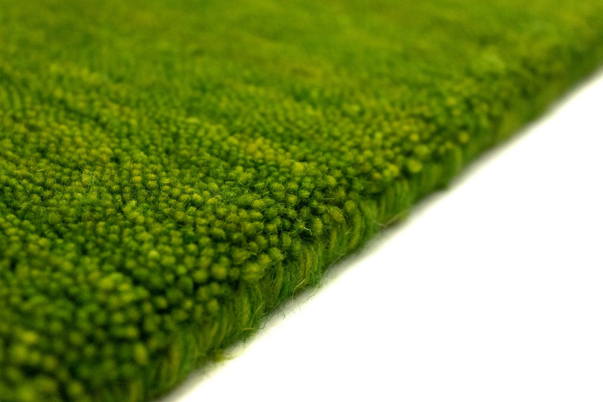 Runner Gabbeh Rug - Indus - 400 x 80 cm - green