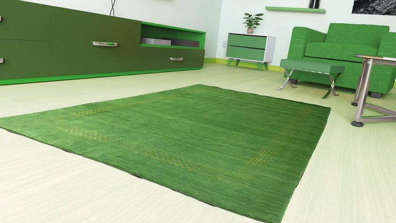 Gabbeh Rug - Indus - 300 x 250 cm - green